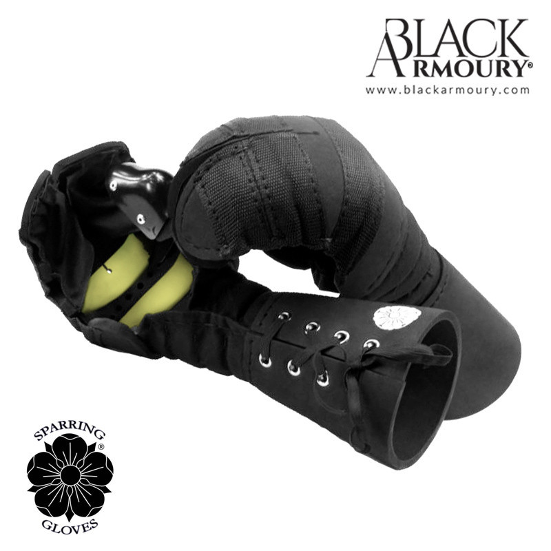 AMHE - Gants Hoof - Sparring Gloves - Black Armoury